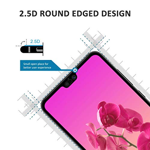 Image of Screen Protector for Huawei Honor P20 Pro Black Tempered Glass Edge-to-Edge 6D Screen Guard With Installation Ki
