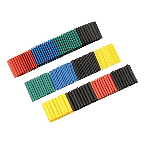 Homyl 1060Pcs Heat Shrink Tubing Isolation Shrinkable Tube 2: 1 Wire Cable Sleeve