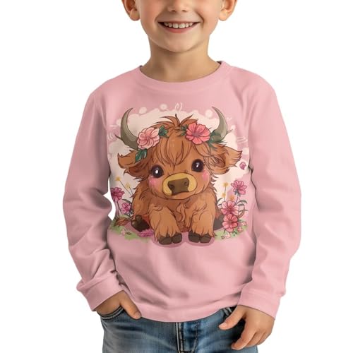 Image of Kids Long Sleeve Shirts for Girls 3-16 Year Old Cute Clothes for Teen Girls Casual Workout Tops