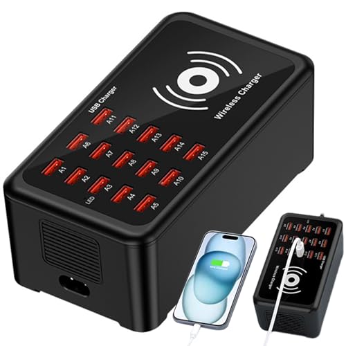 Hub de recharge pour téléphone et tablette pour organiser l'espace de travail à la maison