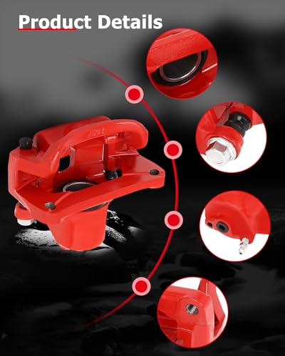 Image of cciyu 19B3277 19B3276 Rear Left & Right Brake Calipers With Bracket For Toyota For Sequoia 2008-2015,For Toyota For Tundra 2007-2015