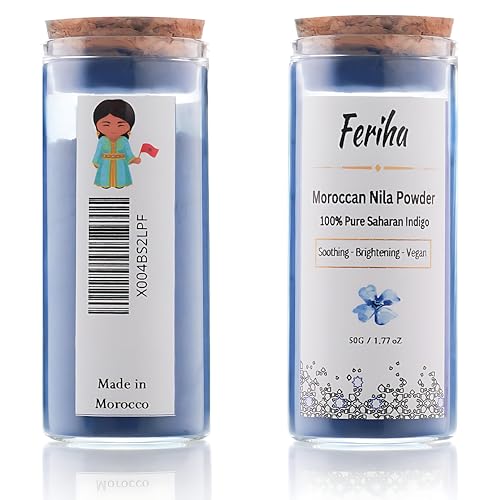 La Mejor Selección de Ferioni al mejor precio. 37 FERIHA Polvo De Nila Índigo Marroquí 50G