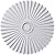 Ekena Millwork CM34SH Shakuras Ceiling Medallion, 33 7/8"OD x 2"P (For Canopies up to 5 3/4"), Primed White