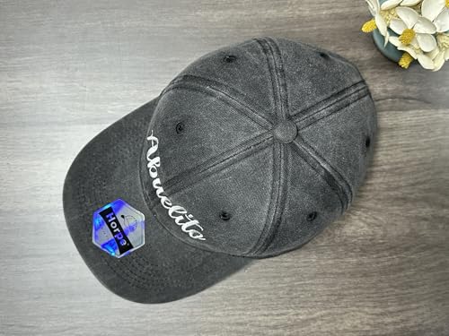 Image of Embroidered Adjustable Baseball Hat for Men Women, Washed Cotton | Premium Embroidery Design, Adjustable Metal Buckle Closure, Simple Lifestyle Wear