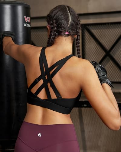 Image of RUNNING GIRL High Impact Sports Bras for Women, High Support Running Adjustable Workout Sports Bras with Sewn in Pads