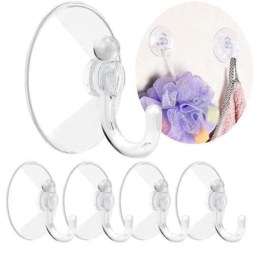Oruiiju Crochets à ventouse pour fenêtres, verre, cuisine et salle de bain - Kit sans perçage (Ø 4 cm - 35 pièces)