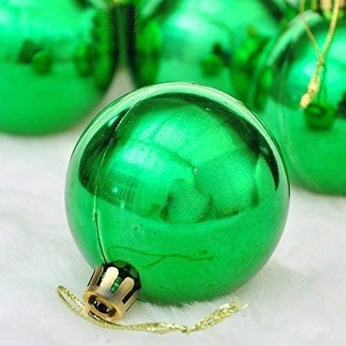 Christmas Balls Baubles Party Xmas Tree Decorations Hanging Ornament Decor (Size : 6cm) (10cm)