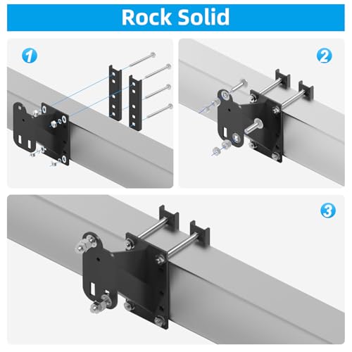 image for Qualward Spare Tire Mount Bracket for Trailer, Spare Tire Carrier Powd