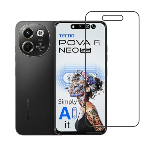 DVTECH® Mobile Front Screen Protector Compatible With Tecno Pova 6 Neo 5G Flexible Scratch resistance (Flexible Screen Protector)