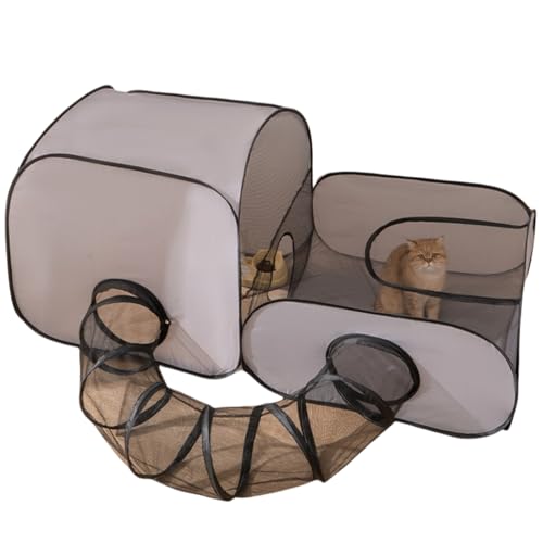 Parc d'extérieur pour Chat - Enclos pour Chat - pour l'extérieur - avec Design Portable - Maison...
