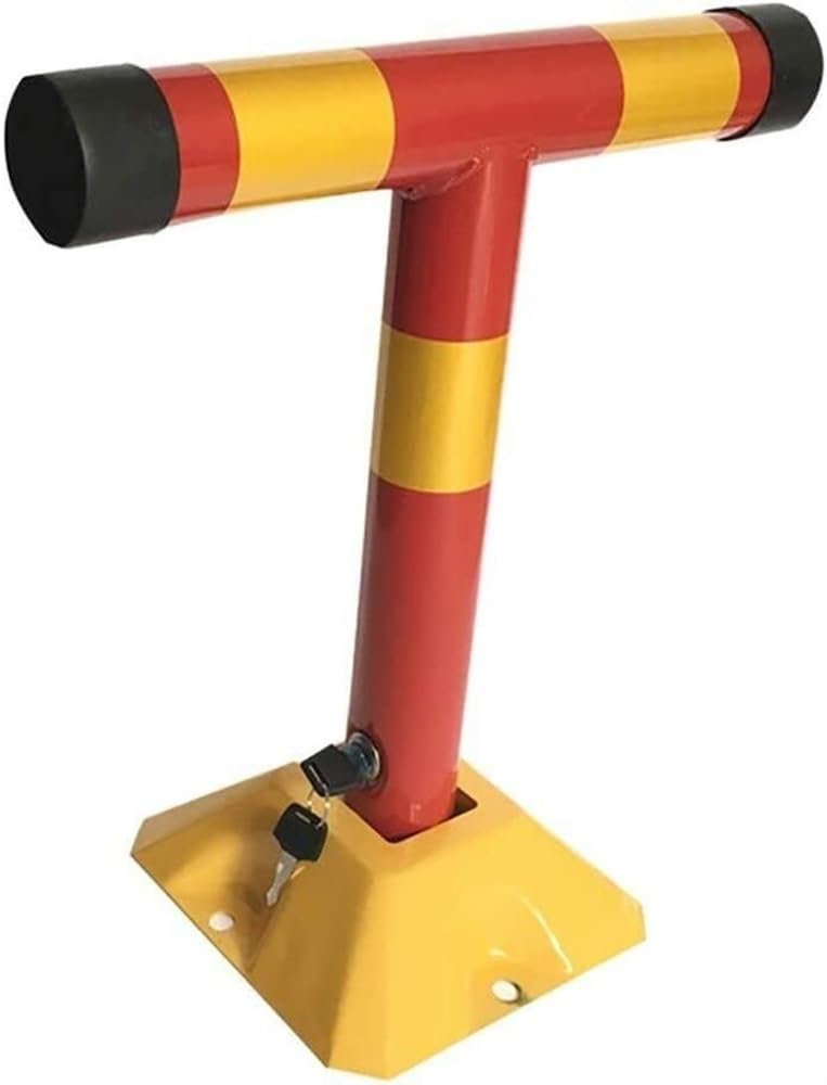 SaryEdge Parking Guardrails Lockable Parking Barrier Parking Latch Parking Lock, Auto Parking Lock Pillar-Drilling Down to Lock Private Parking Spaces Dedicated Fixed Thick P,