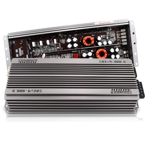 Image of Sundown Audio SAE-500.5 Class A/B+D 5-Channel Amplifier - 80W x 4 + 500W x 1 @ 1Ω - Full System Car Audio Amp for Speakers & Subwoofers with Advanced Filters & Protection