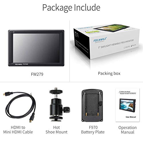 Feelworld FW279 7 Pollici Ultra Luminoso On Camera...