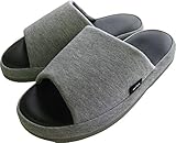 オクムラ スリッパ 疲れにくい 低反発 足裏 フィット 前開き Lサイズ グレー with低反発 ぴったりfit NWAA5902 GY