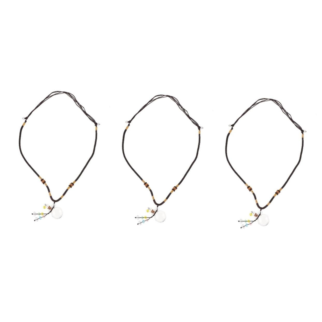 minkissy 2 collares de botella de aceite esencial para coche, espejo retrovisor de coche, collares con difusor de aceite esencial para mujer, collares colgantes de moda para mujer, colgante de