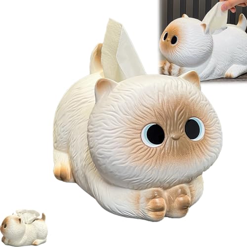 Creative Cartoon Cat Tissue Box Cute Cat Tissue Holder(1 PCS)