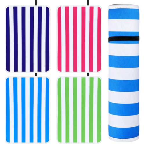 Drydiet 4 Pcs Poolside Mats for Edge of Pool Poolside Seating Mat, Classic