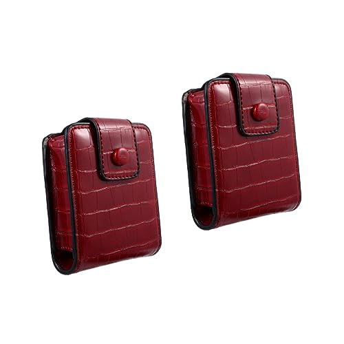 Trousse de maquillage rouge FRCOLOR résout le manque de miroir en voyage toilette