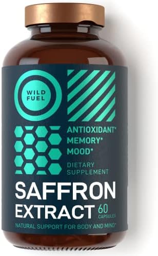 Saffron Extract Supplement - Mood Support Saffron Supplements - 0.3% Safranal 88.5mg Organic Saffron Extract - Antioxidant, Eye Health and Energy Support, Mood Booster, - 60 Vegan Saffron Capsules thumbnail