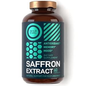 Saffron Extract Supplement – Mood Support Saffron Supplements – 0.3% Safranal 88.5mg Organic Saffron Extract…