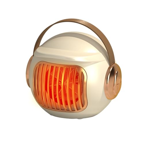 Anluomania Calefactor Eléctrico Bajo Consumo, 500W Radiador Eléctrico, Mini Calefactor Silencioso, Calienta Rápido, Protección contra Sobrecalentamiento/Dumping, para Oficina Dormitorio