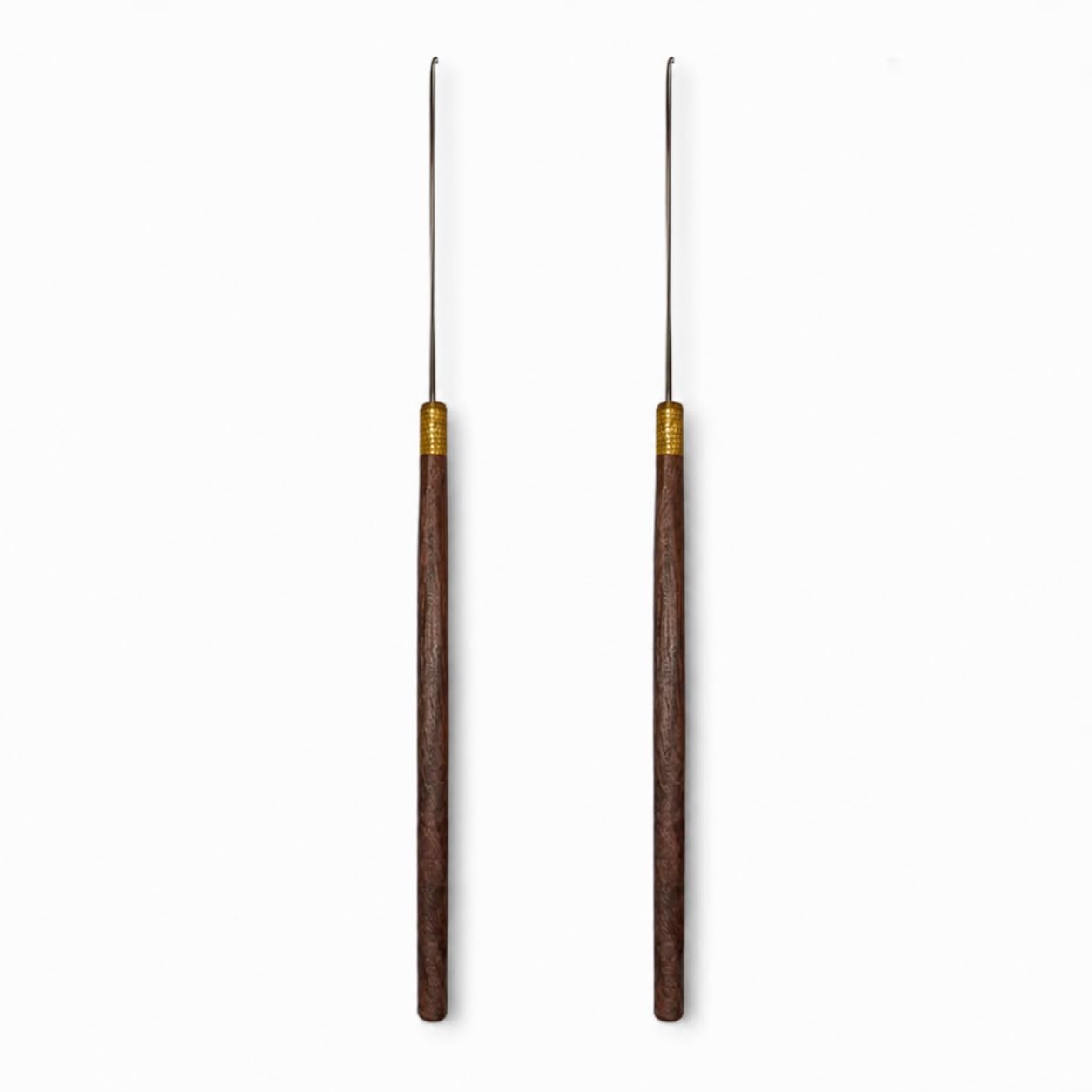Aari Needle Combo Pack | 2 Wooden Handle Iron Aari Needles for Aari Work, Maggam Work, Zardosi & Hand Embroidery Description ans Bullet Points-image-4
