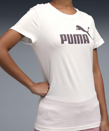 Image of Puma Women Cotton Letter Print Regular Fit Tees