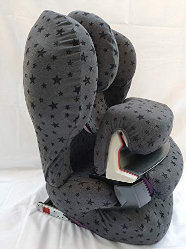 MOON-BEBE Pokrowce na fotele samochodowe Cybex Silver Juno 2-Fix (czarne)