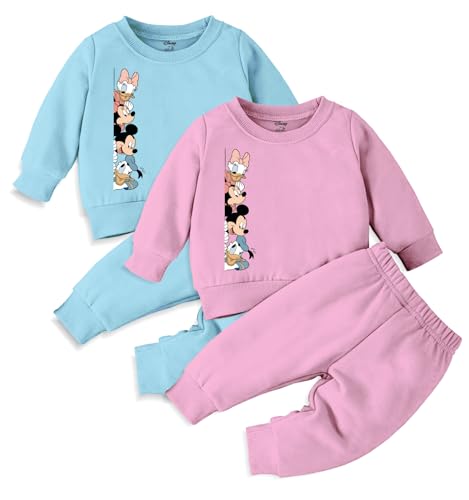 Image of Minicult Kids Cotton Co-ords Full Sleeve Sweatshirt and Pant Set with Character Print