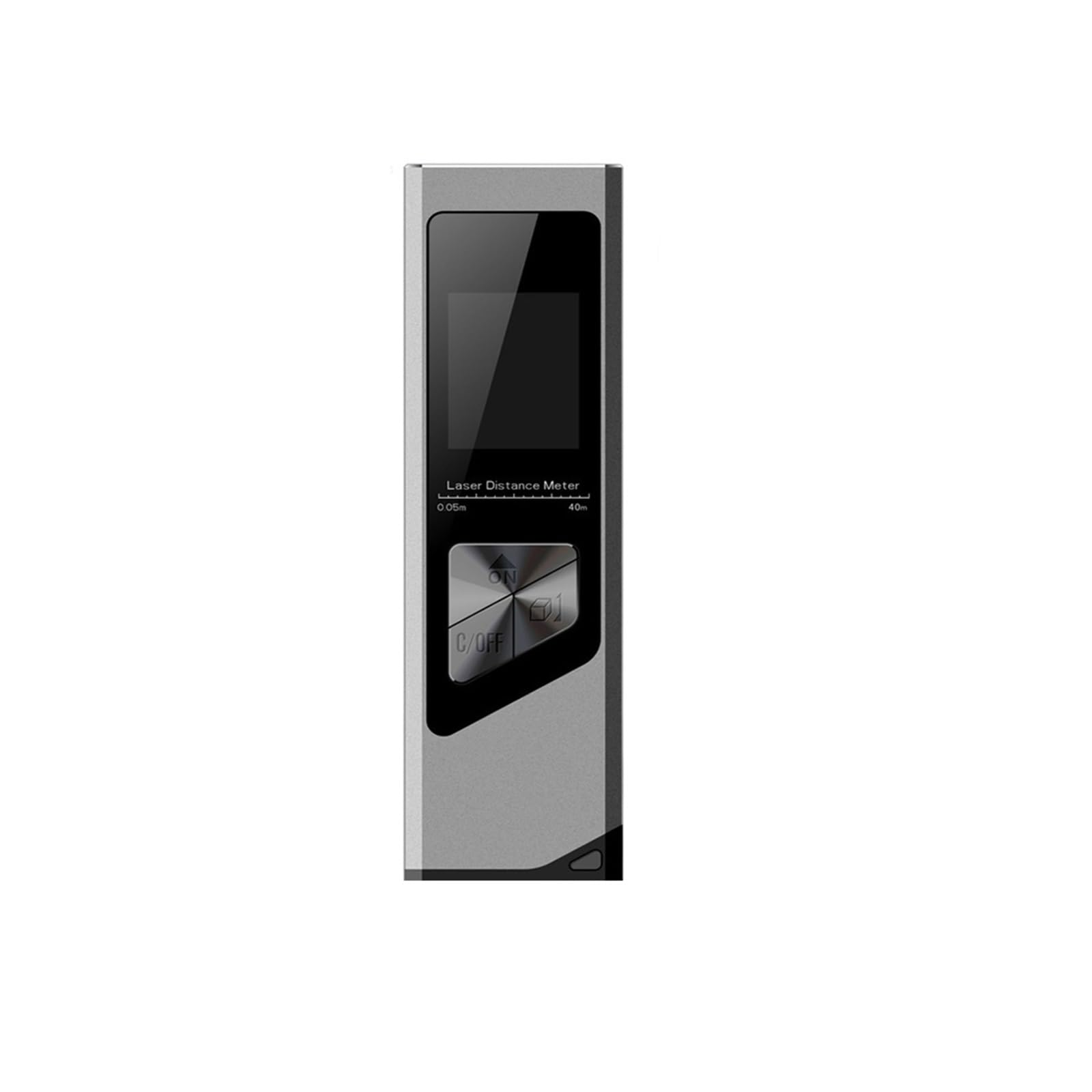 Medidor de Distancia láser, telémetro, Cinta métrica láser, telémetro láser Digital, medidor de ángulo, telémetro, Herramienta de construcción Alta precisión(White with Horizonta,80m)