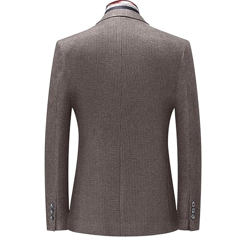 Men's Tweed Blazer Sport Coat Jacket Slim Fit Business Luxury Suit Jacket Casual Wedding Groomsmen Prom Suit4