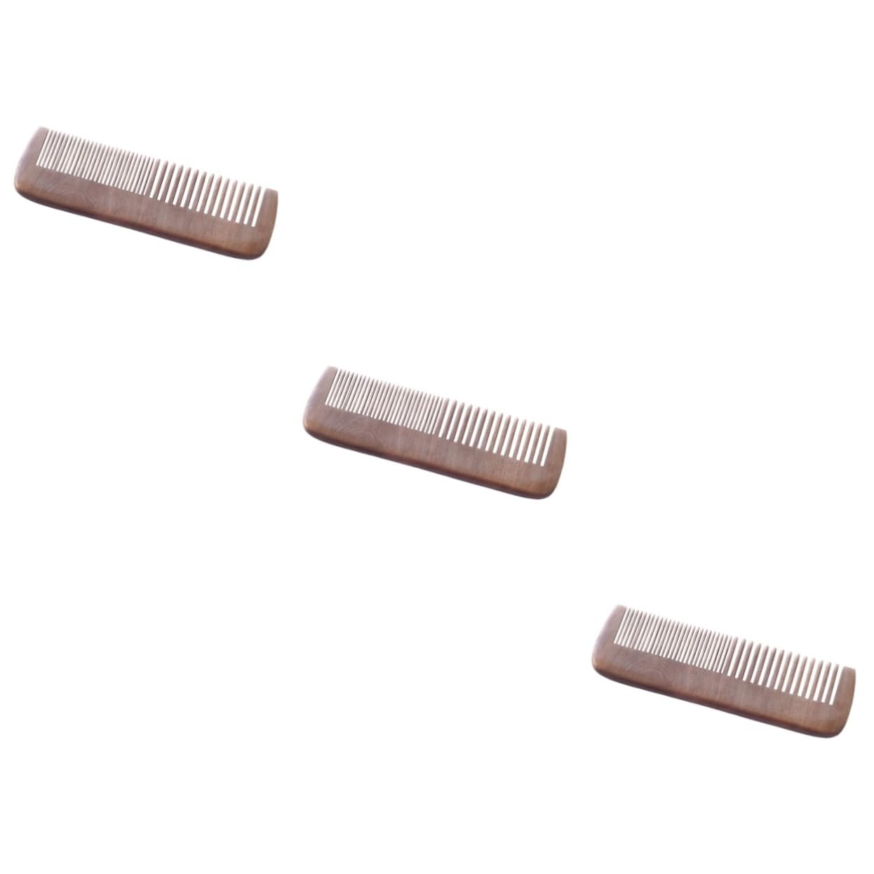 Peine de madera de sándalo, 3 peines for el cabello for mujer, peine de madera, peines for mujer, peine de madera for mujer, peine de madera de melocotón, peine de madera, peine de barba suave, cuerno