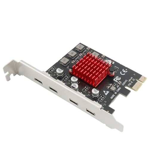 Image of SaiRetail.Com PCIE USB 3.1 GEN2 Type-c Expansion Card,10Gbps PCI Express 3.0 1X to Type C Connector for Windows 10 /8