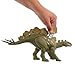 Mattel Jurassic World Wild Roar Dinosaur Toy with Sound & Attack Move, Hesperosaurus Posable Action Figure Includes Digital Play, 11 inches Long