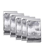 Somine Mantas de Emergencia(Paquete de 5) Tamaño Grande:210 X160cm, Refleja mas del 90% del Calor del Cuerpo, Color: Plata