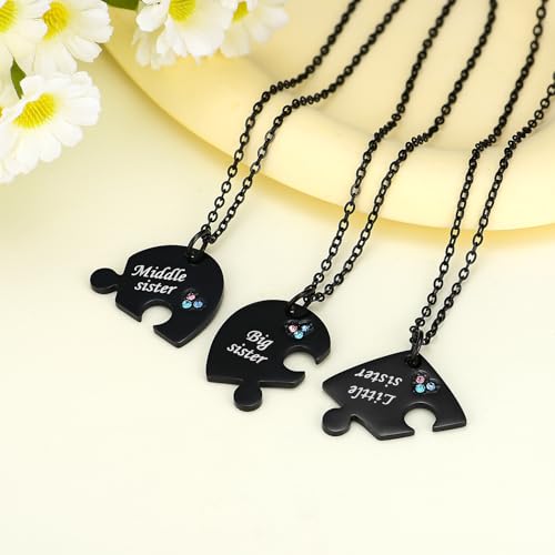 Yonhon Sister Necklace Stainless Steel Matching Keychain for 32