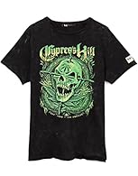 ACID WASH CYPRESS HILL SKULL LOGO T-SHIRT FOR ADULTS - If you love partying to the Black Sunday Album with band members B-Real, Sen Dog, DJ Muggs, Eric Bobo and Mellow Man Ace then this ladies and men's band top is perfect for you! UNISEX BAND TOP AV...