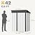 DWVO 5x3ft Metal Outdoor Storage Shed, Waterproof Tool Shed Heavy-Duty Storage Unit with Lockable Door and Vents, Ideal for Bicycles, Tools, Lawnmowers, Backyards, Patios, Lawns - White