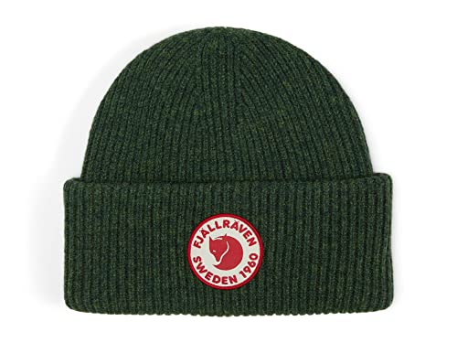 Image of Fjallraven 1960 Logo Hat Beanie - Knit Winter Cap with Folded Cuff, Warm Soft Everyday Outdoor Hat
