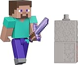 Mattel Minecraft Redstone Charged Steve Figure