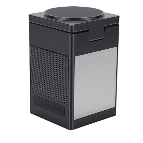 Reloj Digital y Estación de Carga Rápida con Altavoz Bluetooth Negro 4
