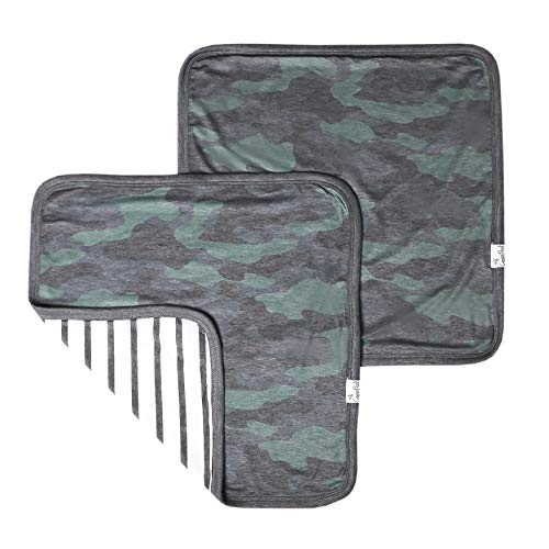Image of Copper Pearl Baby Security Blanket Set of 2 - Portable Size for Self-Soothing On-The-Go, Ideal Baby Blankets for Boys and Girls, Ultra-Soft, and Gift-Ready Loveys - Hunter