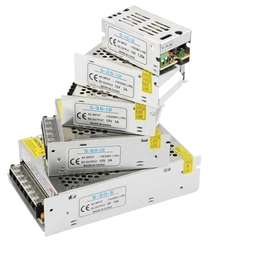 Alimentation 5V 10A transformateur AC DC 220V vers 5V pour bande LED
