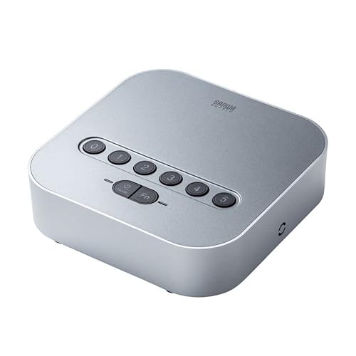 サンワサプライ アウトレット スピーカーフォン用受信機 Bluetooth USB オーディオケーブル 会議 増設 最大6台 MM-BTMSP3RC