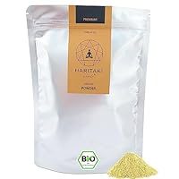 Haritaki BIO Pulver | Premium Qualität - Haritaki Club | Laborgeprüft und EU Bio zertifiziert | Vegan, Kosher, Halal zu 100% natürlich | Kadukkai, Terminalia Chebula | 250g Ayurveda reines Bio Pulver
