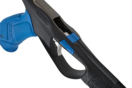 Foto von SEAC Unisex – Erwachsene Target Harpune zum Speerfischen mit doppelter Mündung für Rundschlingen, schwarz, 110 cm