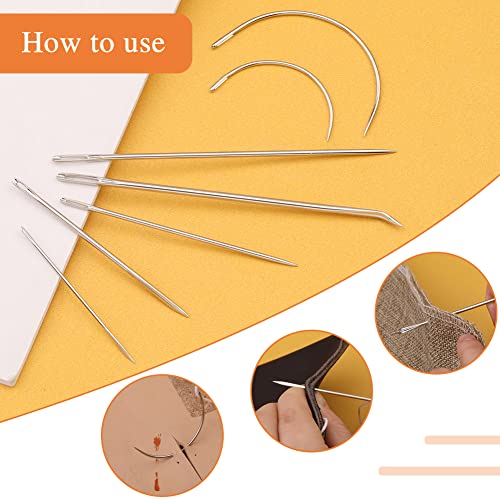 12 Pcs Sewing Thimble Set, Adjustable Metal Sewing Thimble Rings, Leather Coin Thimble, Metal Finger Shield Ring With Hand Sewing Needle Kit, Sewing Thimble Finger Protector For Hand Diy #TOP5