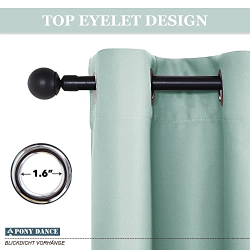 PONY DANCE Eyelet Light Green Curtains - Image 4