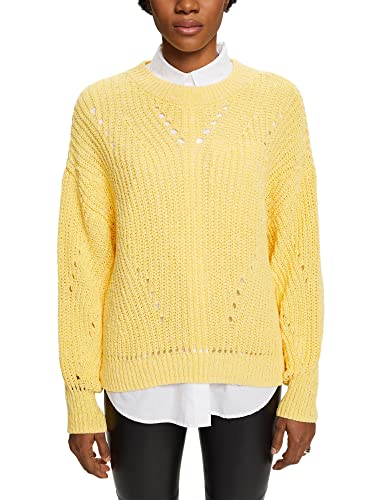 ESPRIT Damen 023CC1I303 Pullover, 749/LIGHT Yellow 5, S