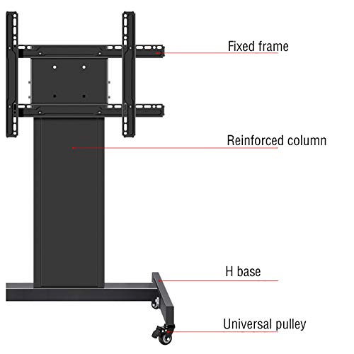 Soporte móvil para TV de 23-55 pulgadas con ruedas y rotación 360° miniatura 3